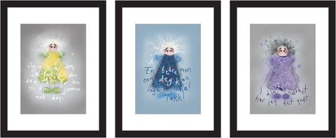 Sisters, different flowers from the same garden (3 sisters 13x18 cm)