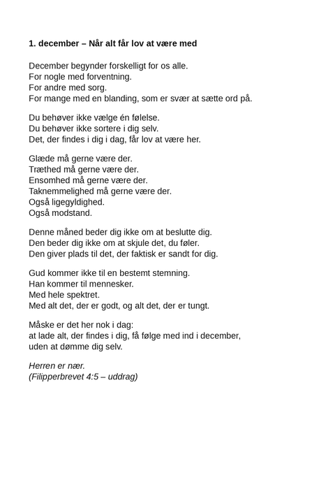 Se, jeg er med dig alle dage
