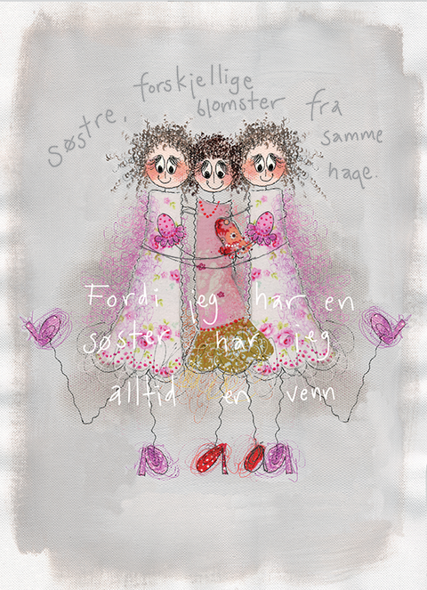Sisters, different flowers from the same garden