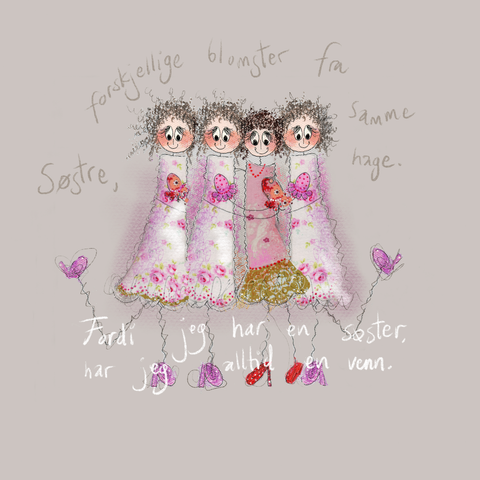 Sisters, different flowers from the same garden