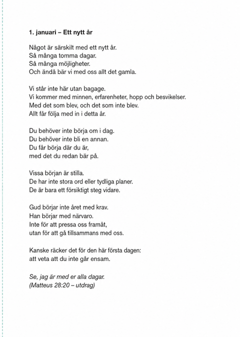 Se, jag är med dig alla dagar