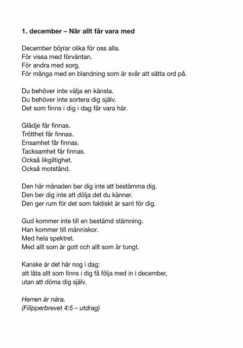 Se, jag är med dig alla dagar